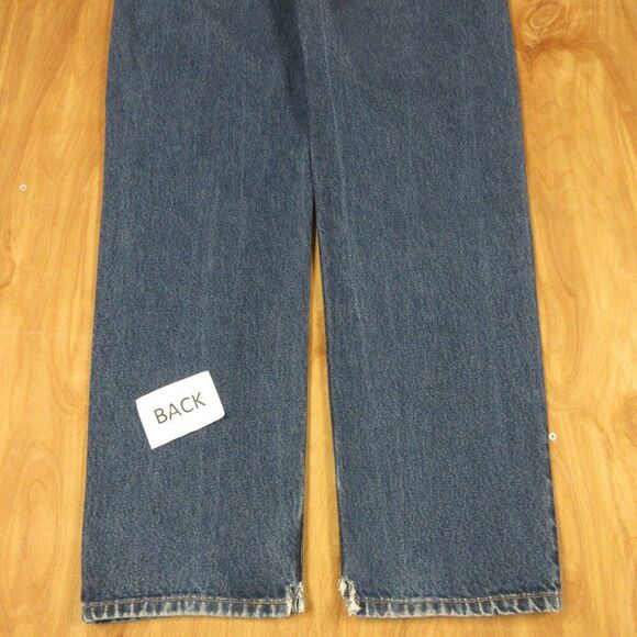 LEVI'S 550 Relaxed Fit Jeans Mens 36x36 Slightly Baggy Non-Stretch Blue Denim 2 - Picture 14 of 16